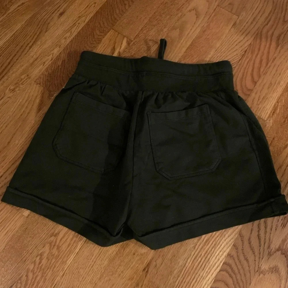 Nordstrom Zella Army Green Cotton Shorts Size Small - Picture 7 of 7